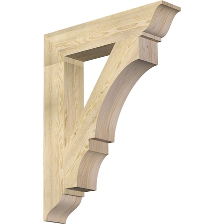 Ekena Millwork Balboa Traditional Rough Sawn Bracket, Douglas Fir, 6"W x 32"D x 40"H BKT06X32X40BOA01RDF